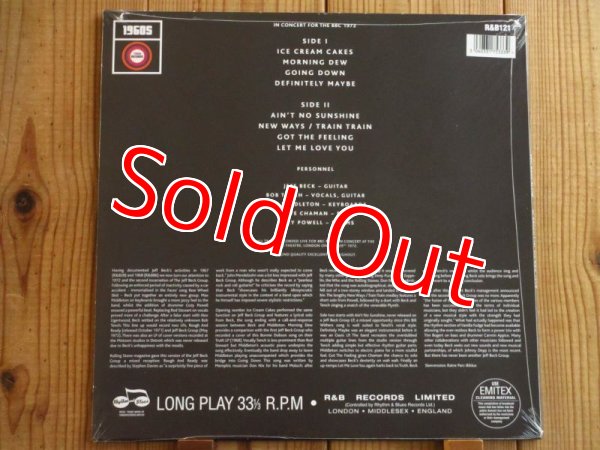 画像2: ジェフベックグループが1972年に行った貴重ライブ音源がアナログ盤で入荷！■Jeff Beck Group / In Concert For The BBC 1972 (2)