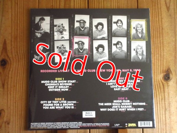 画像2: フランクザッパのマッドクラブ1980年ライヴ音源が45回転2枚組LPで入荷！■Frank Zappa / Zappa '80 Mudd Club (2)