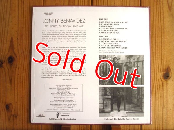 画像2: ジョニーベナビデスによる極上スウィートソウル傑作がアナログ盤で入荷！■Jonny Benavidez / My Echo, Shadow And Me (2)