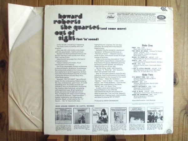 画像2: The Howard Roberts Quartet / Out Of Sight (But "In" Sound) (2)