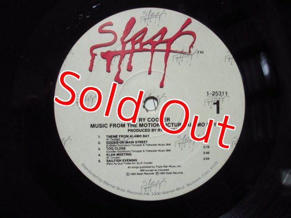 画像3: Ry Cooder / Alamo Bay (Original Sound Track) (3)