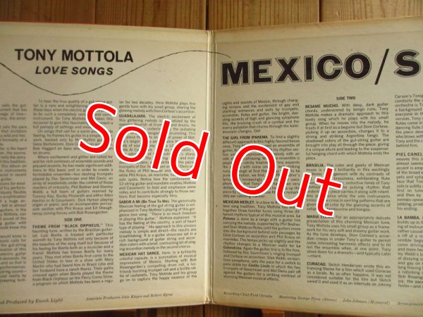画像2: Tony Mottola / Love Songs Mexico - S. A. (2)