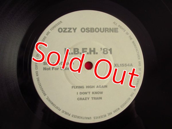 画像3: Ozzy Osbourne / Live! From K.B.F.H. 1981 (3)