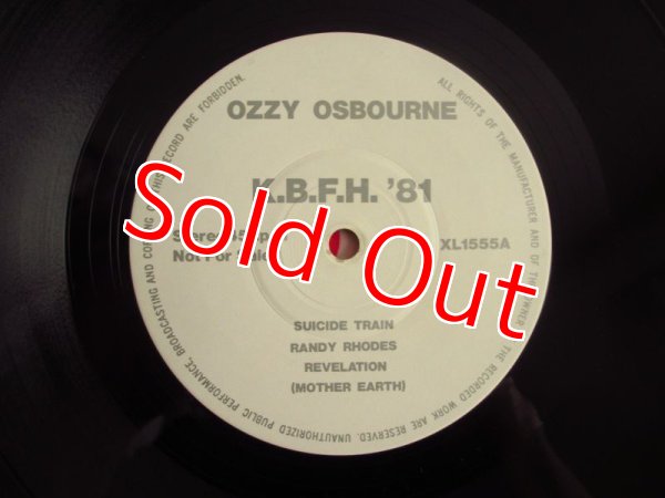 画像4: Ozzy Osbourne / Live! From K.B.F.H. 1981 (4)