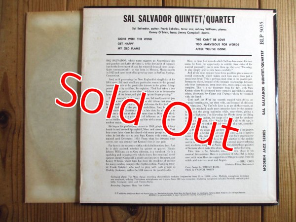 画像2: Sal Salvador Quintet / Sal Salvador Quintet (2)