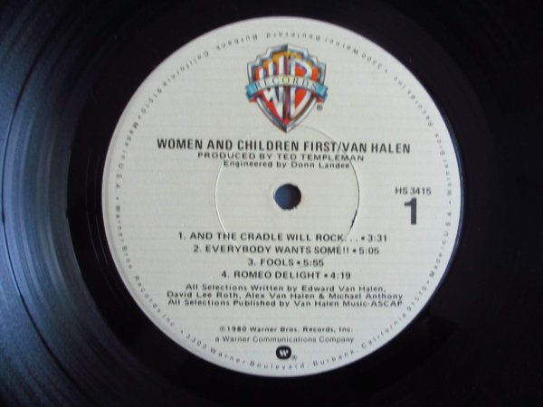 画像3: Van Halen / Women And Children First (3)