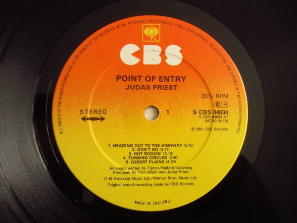 画像3: Judas Priest / Point Of Entry (3)