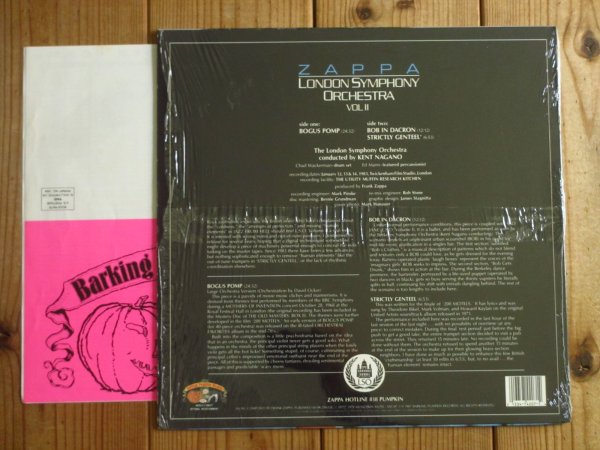 画像2: Frank Zappa The London Symphony Orchestra Conducted By Kent Nagano / Zappa Vol. 2 (2)