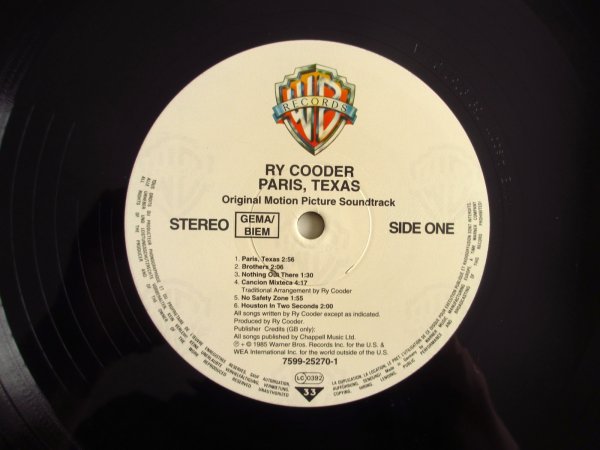 画像3: Ry Cooder / Paris, Texas - Original Motion Picture Soundtrack (3)