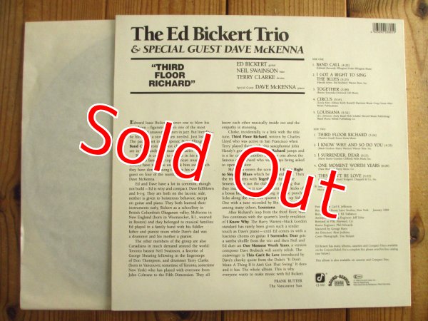 画像2: Ed Bickert Trio / Third Floor Richard (2)