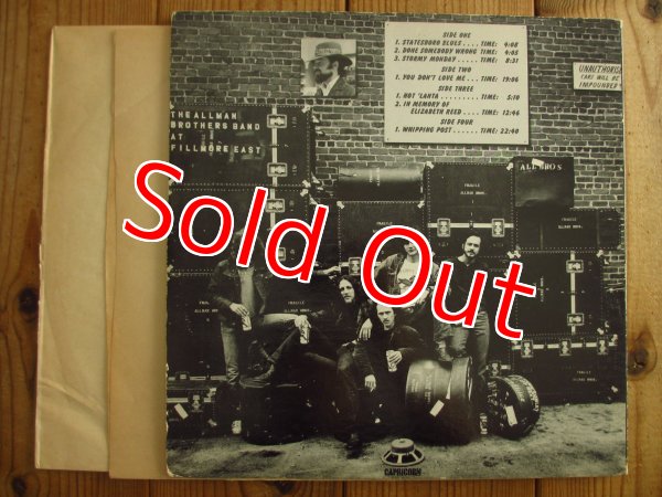 画像3: Allman Brothers Band / The Allman Brothers Band At Fillmore East (3)
