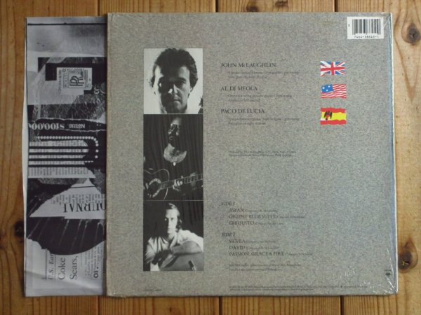 画像2: John McLaughlin & Al Di Meola & Paco De Lucia / Passion, Grace & Fire (2)