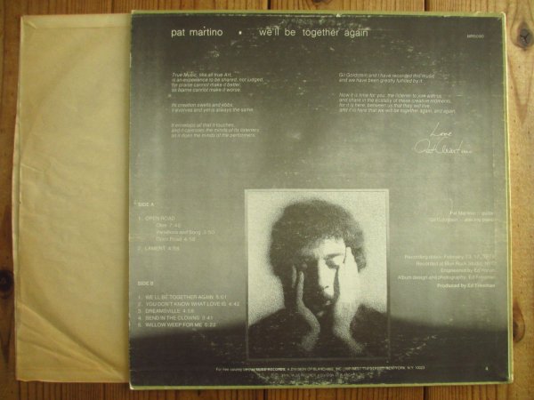 画像2: Pat Martino / We'll Be Together Again (2)