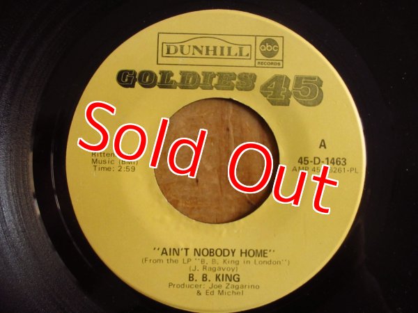 画像1: B.B. King / Ain't Nobody Home - Ghetto Woman (1)