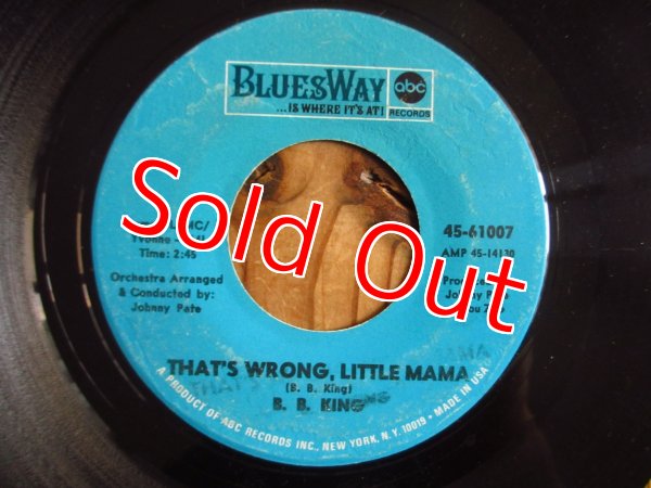 画像2: B.B. King / Worried Dream / That's Wrong, Little Mama (2)
