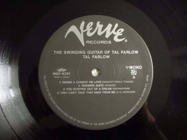 画像3: Tal Farlow / The Swinging Guitar Of Tal Farlow (3)