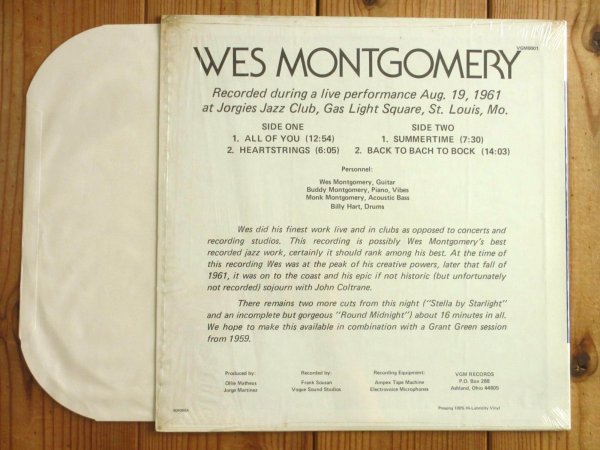 画像6: 2枚セット！未発表ライブ！■Wes Montgomery / Live At Jorgies & Live At Jorgies And More Volume Two (6)