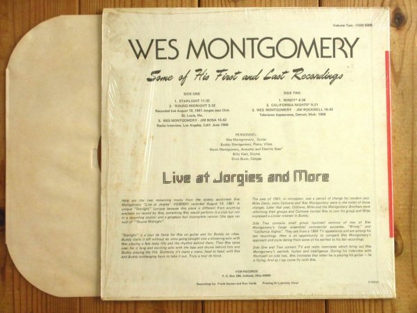 画像3: 2枚セット！未発表ライブ！■Wes Montgomery / Live At Jorgies & Live At Jorgies And More Volume Two (3)