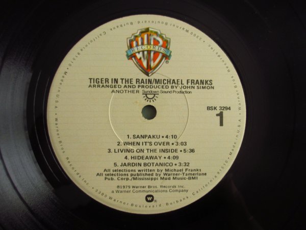 画像3: Michael Franks / Tiger In The Rain (3)