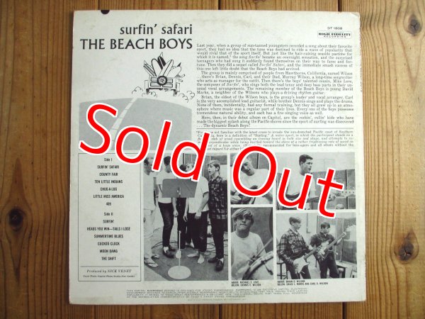 画像2: The Beach Boys / Surfin' Safari (2)