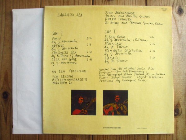 画像2: John Abercrombie, Ralph Towner / Sargasso Sea (2)