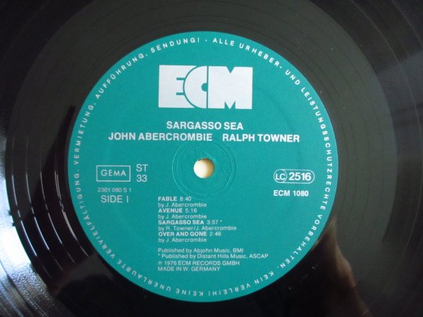 画像3: John Abercrombie, Ralph Towner / Sargasso Sea (3)