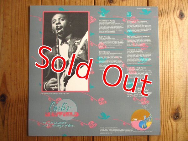 画像2: Curtis Mayfield / We Come In Peace With A Message Of Love (2)