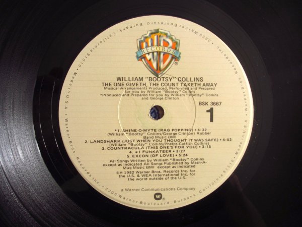 画像3: William "Bootsy" Collins / The One Giveth, The Count Taketh Away (3)