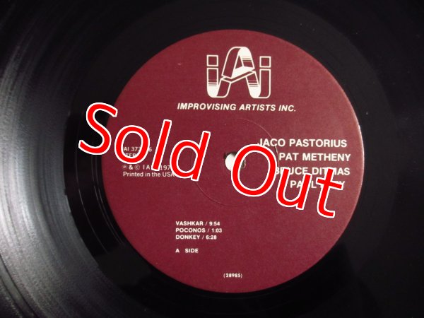 画像3: Jaco Pastorius, Pat Metheny, Bruce Ditmas, Paul Bley / Jaco (3)