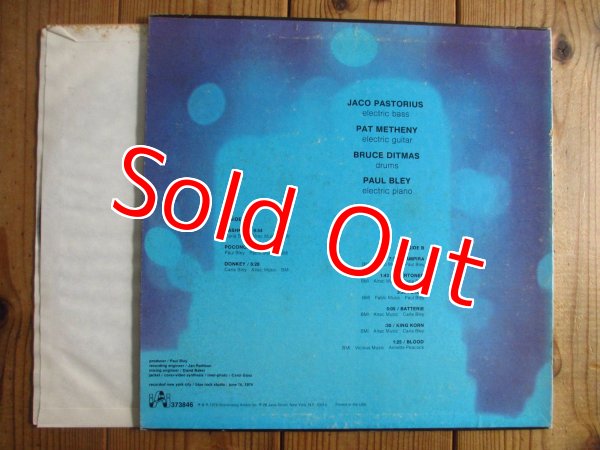 画像2: Jaco Pastorius, Pat Metheny, Bruce Ditmas, Paul Bley / Jaco (2)