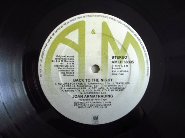 画像3: Joan Armatrading / Back To The Night (3)