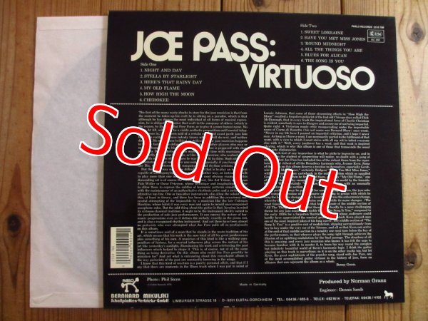 画像2: Joe Pass / Virtuoso (2)