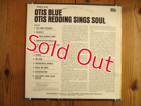 画像2: Otis Redding / Otis Blue - Otis Redding Sings Soul (2)