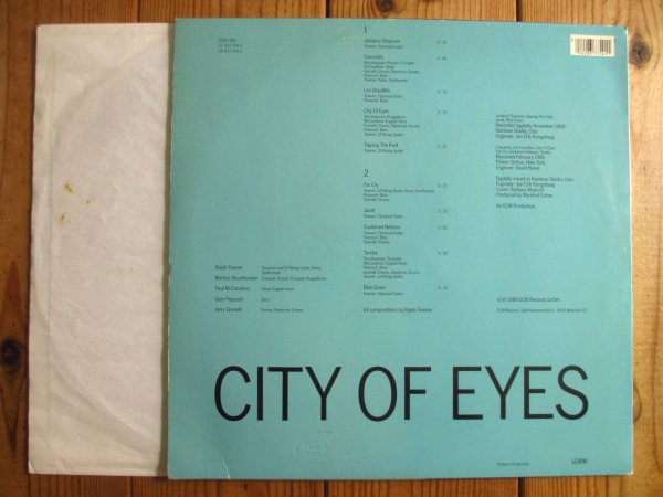画像2: Ralph Towner / City Of Eyes (2)