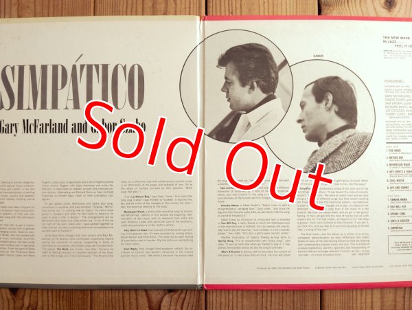 画像2: Gary McFarland, Gabor Szabo / Simpatico (2)