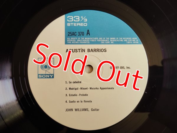 画像3: John Williams - Barrios / 大聖堂 = John Williams Plays Music Of Agustín Barrios Mangore (3)