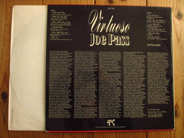画像2: Joe Pass / Virtuoso (2)