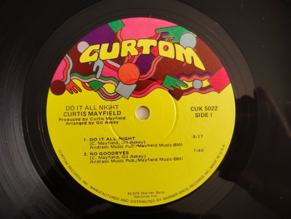 画像3: Curtis Mayfield / Do It All Night (3)