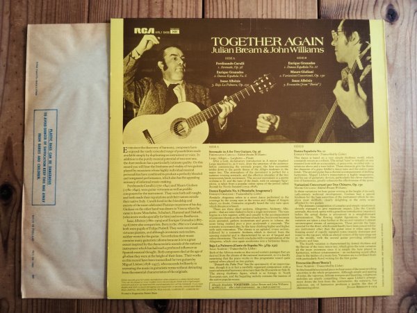 画像2: Julian Bream & John Williams / Together Again (2)