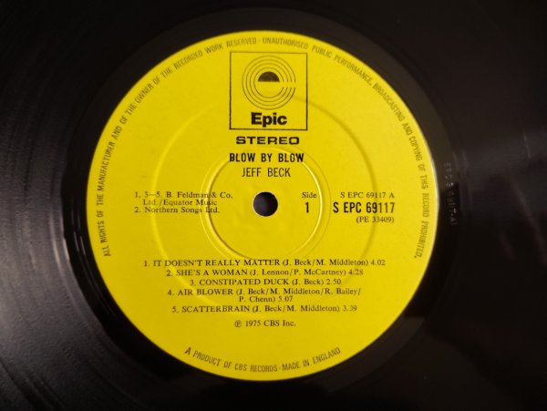 画像3: Jeff Beck / Blow By Blow (3)