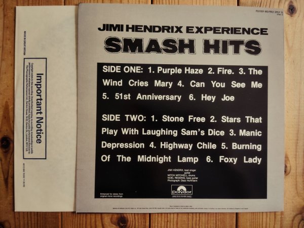 画像2: Jimi Hendrix Experience / Smash Hits (2)