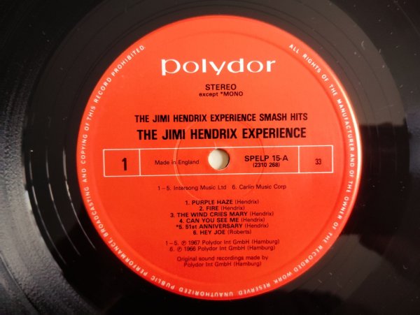 画像3: Jimi Hendrix Experience / Smash Hits (3)
