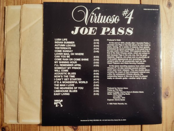 画像3: Joe Pass / Virtuoso #4 (3)