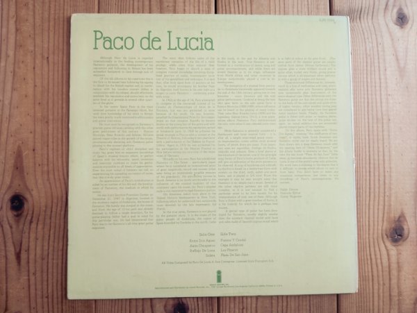 画像2: Paco De Lucia / Paco (2)