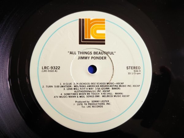 画像3: Jimmy Ponder / All Things Beautiful (3)