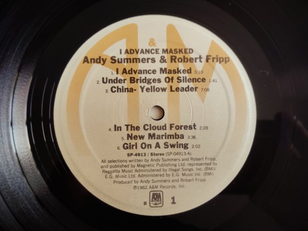 画像3: Andy Summers & Robert Fripp / I Advance Masked (3)