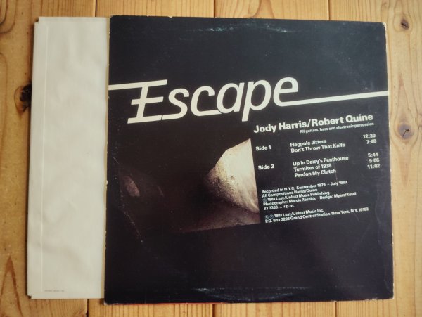 画像2: Jody Harris & Robert Quine / Escape (2)