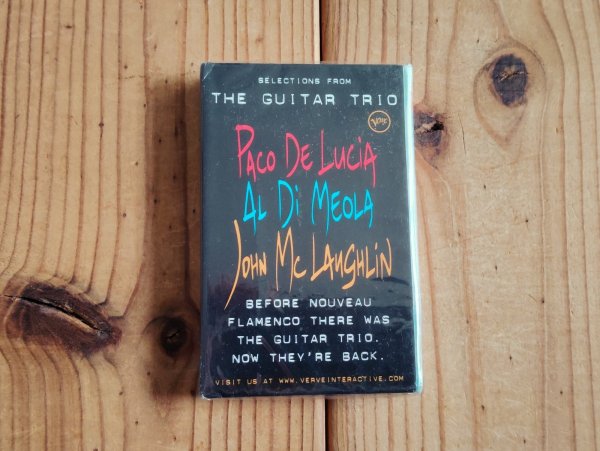 画像2: デッドストック！未開封カセットテープ！■John Scofield, Paco De Lucia, Al Di Meola, John McLaughlin, The Guitar Trio / Selections From Quiet & The Guitar Trio (2)